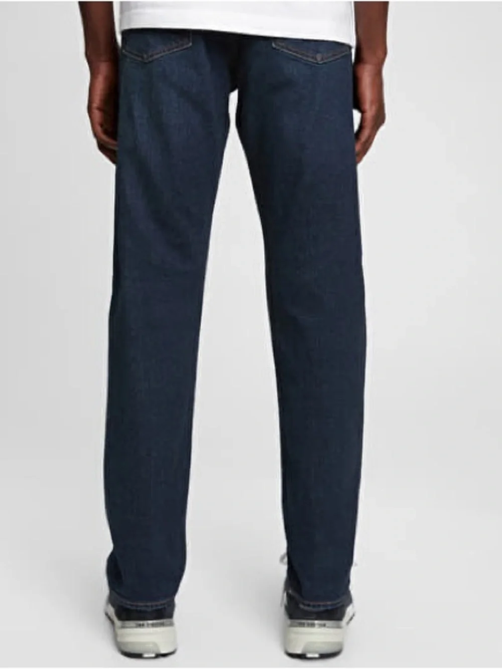 GAP Slim Straight Worn Dark Blue Denim Stretch Cotton Jeans